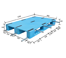 1280川字平板塑料托盤