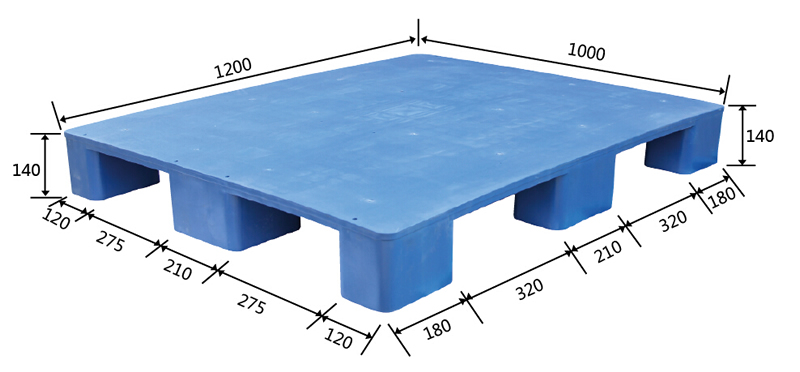 1210九腳平板塑料托盤